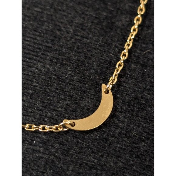 MDB Marina De Buche Celestial Chain Bracelet Gold Tone Moon Stars 7.5" - Picture 2 of 6